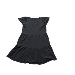 J. CREW Women's drop waist dress, Med; Black Cotton; Simple, Classic Summer